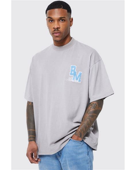 boohooman oversized t shirt|cool oversized t shirts men.